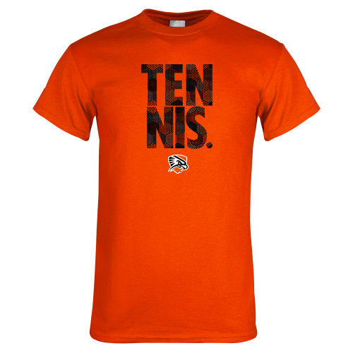  Orange T Shirt - Tennis Stacked