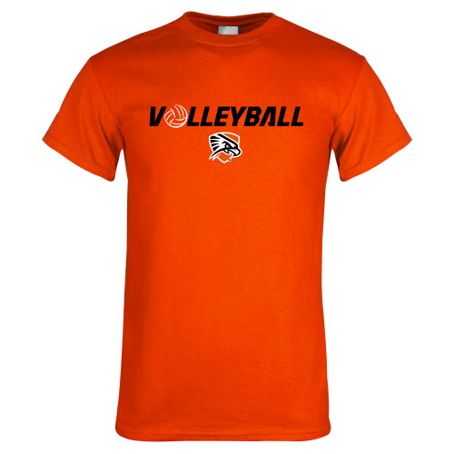  Orange T Shirt - Volleyball Flat w/ Ball