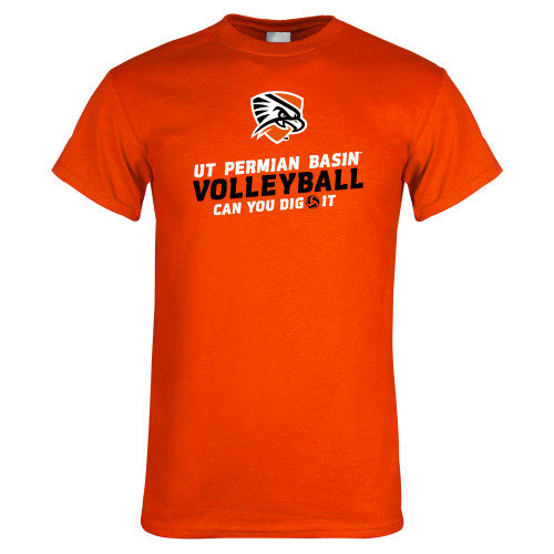  Orange T Shirt - Volleyball Can You Dig It