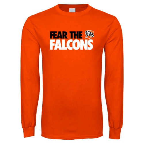  Orange Long Sleeve T-Shirt - Fear The Falcons