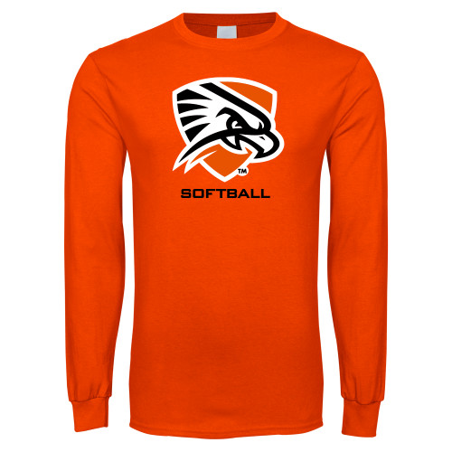  Orange Long Sleeve T-Shirt - Softball
