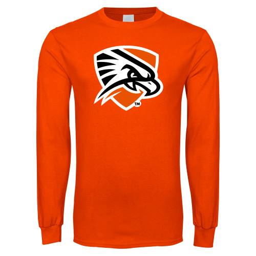  Orange Long Sleeve T-Shirt - Falcon Shield