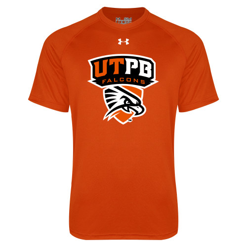  Under Armour Orange Tech Tee - Official Logo