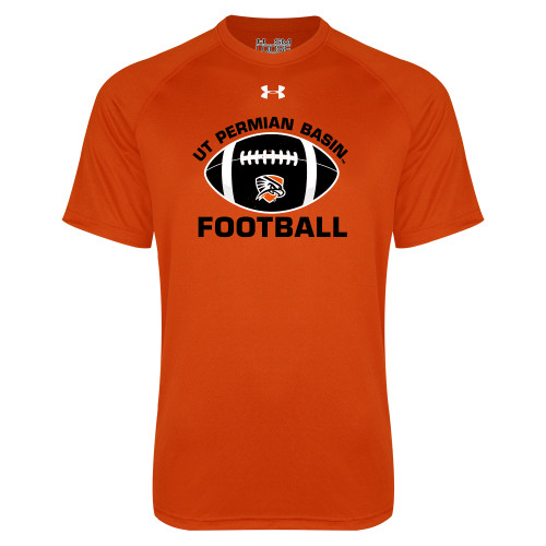  Under Armour Orange Tech Tee - UT Permian Basin Arched w/ Full Ball