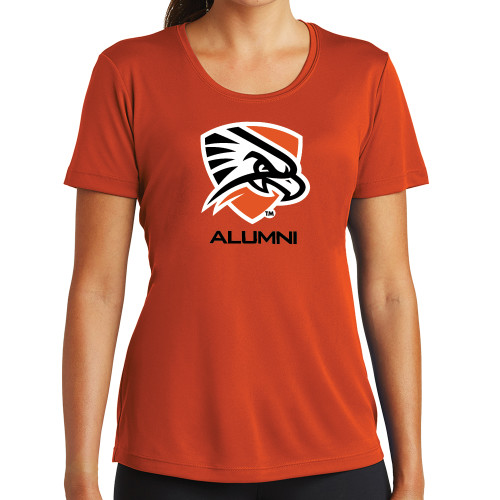  Womens Orange Performance Tee - Alumni