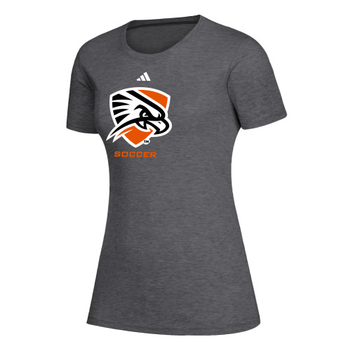  Adidas Womens Dark Grey Heather Creator Performance Tee - Soccer_Adidas