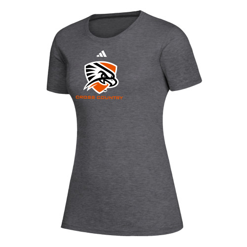  Adidas Womens Dark Grey Heather Creator Performance Tee - Cross Country_Adidas