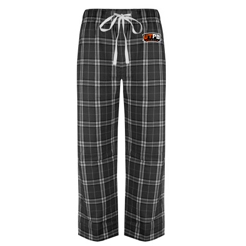 Black/Grey Flannel Pajama Pant - UTPB Falcons