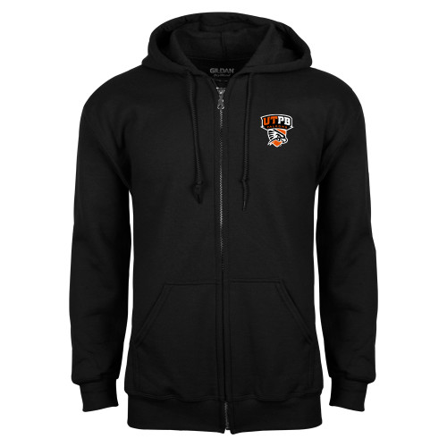  Black Fleece Full Zip Hoodie - Official Logo
