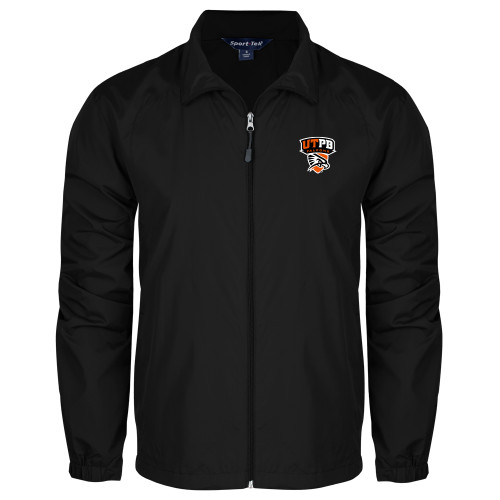  Black Full Zip Wind Jacket - Official Logo