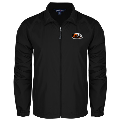  Black Full Zip Wind Jacket - UTPB Falcons
