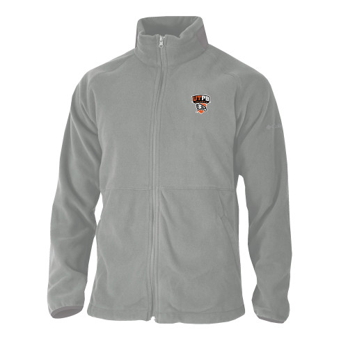  Columbia Grey Everest Ridge Fleece Full Zip Jacket - Official Logo