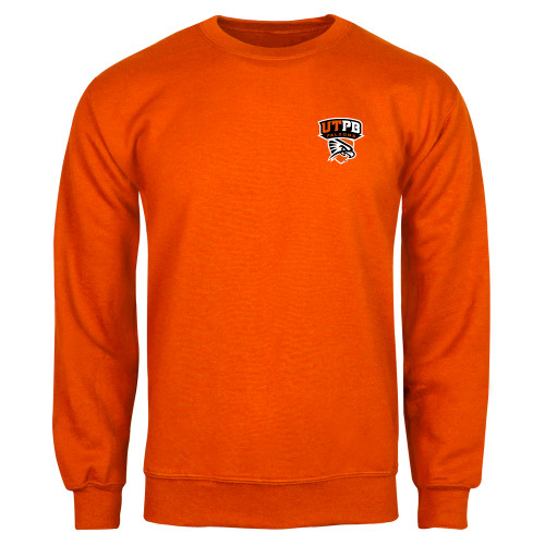  Orange Fleece Crew - Official Logo