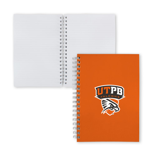  Clear 7 x 10 Spiral Journal Notebook - Official Logo