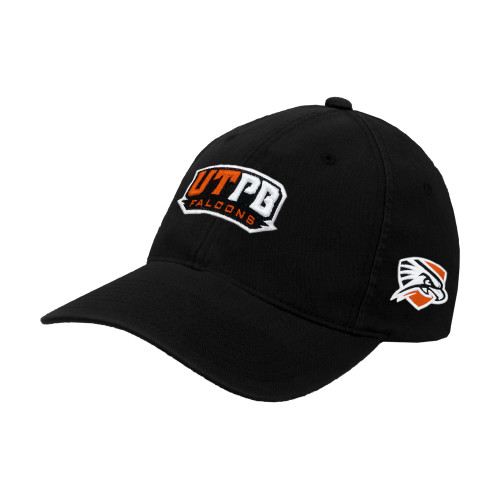  Black Flexfit Structured Low Profile Hat - UTPB Falcons