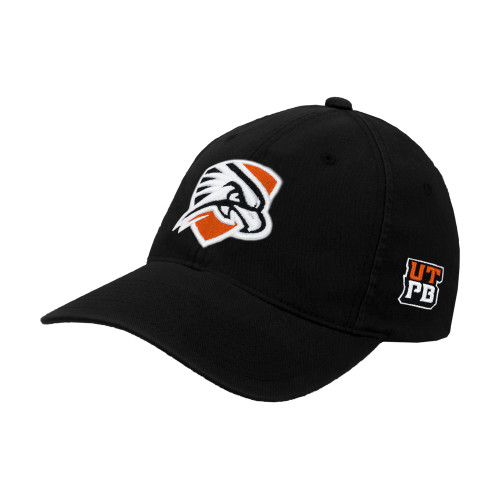  Black Flexfit Structured Low Profile Hat - Falcon Shield