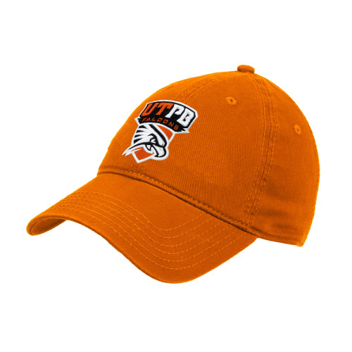  Orange Unstructured Adjustable Low Profile Hat - Official Logo