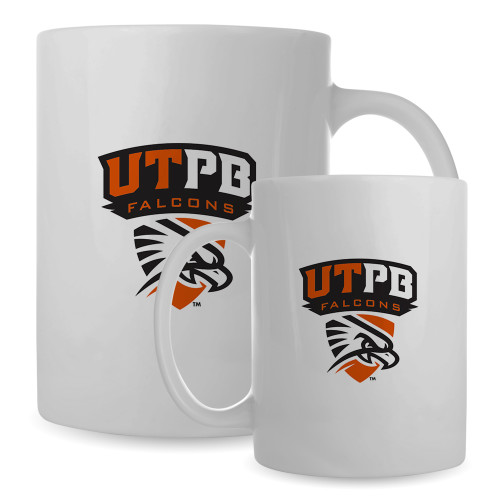 UT Permian Basin Full Color White Mug 15oz
