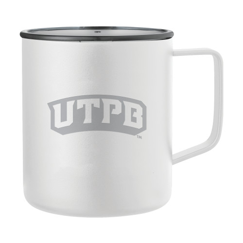  Rover Camp Vacuum Insulated White Mug 14oz - UTPB Engraved