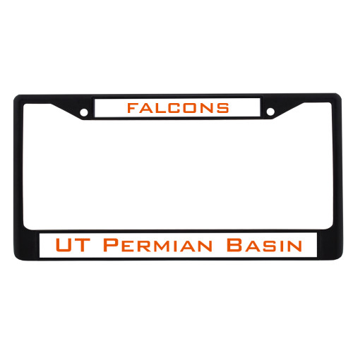  Metal License Plate Frame in Black - Falcons
