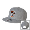 Thumbnail image for  Heather Grey Wool Blend Flat Bill Snapback Hat
