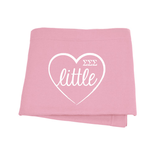 Pink Sweatshirt Blanket-Little in Heart