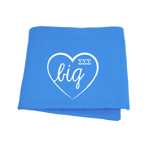 Light Blue Sweatshirt Blanket-Big in Heart