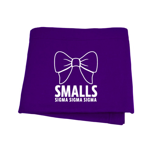 Purple Sweatshirt Blanket-Smalls Bow