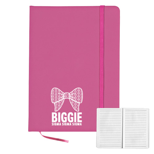 5x7 Fuchsia Hard Cover Journal-Biggie Bow
