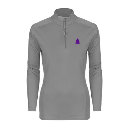 Syntrel Womens Platinum Interlock 1/4 Zip-Sailboat