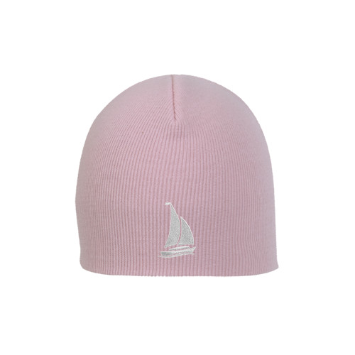 Pink Knit Beanie-Sailboat