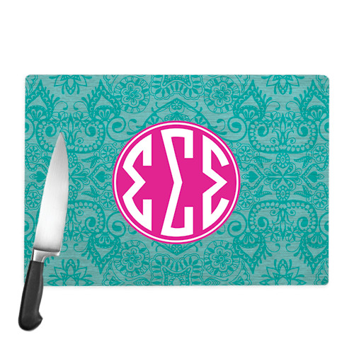 Cutting Board-Seaglass India Pattern