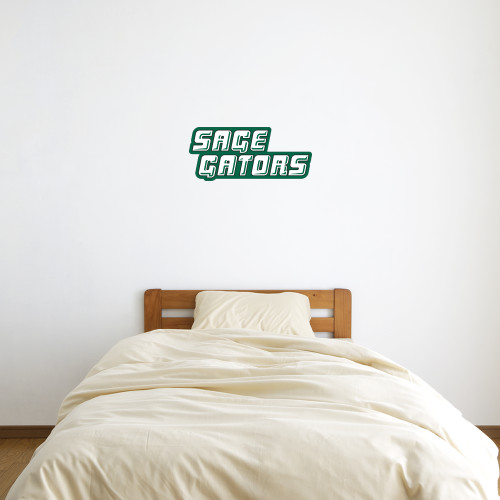  1 ft x 2 ft Fan WallSkinz - Sage Gators Wordmark
