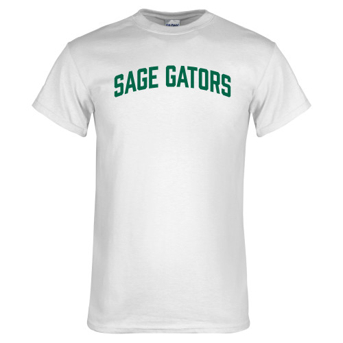  White T Shirt - Sage Gators Arched