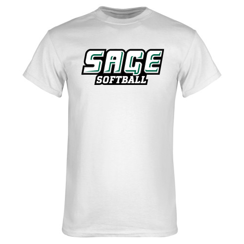  White T Shirt - Softball