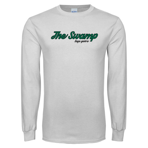  White Long Sleeve T Shirt - The Swamp