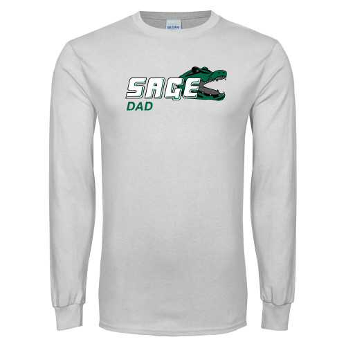  White Long Sleeve T Shirt - Dad