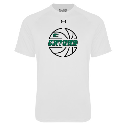  Under Armour White Tech Tee - Basketball in Ball