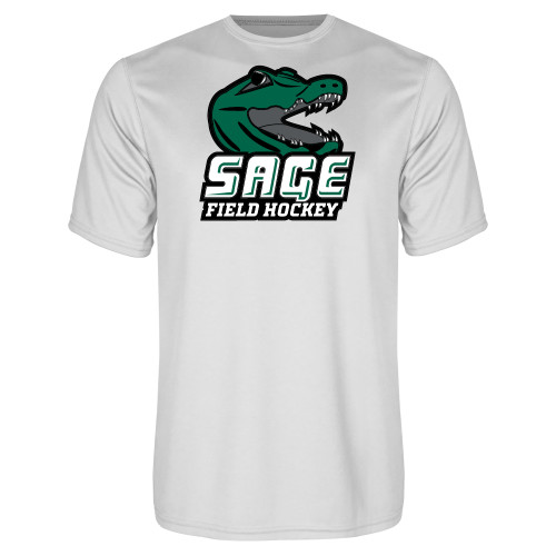  White Performance Tee - Field Hockey