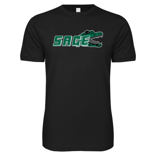  Next Level Black SoftStyle T Shirt - Sage w/Gator Head