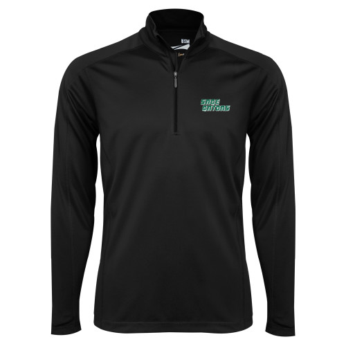  Syntrel Black Interlock 1/4 Zip - Sage Gators Wordmark