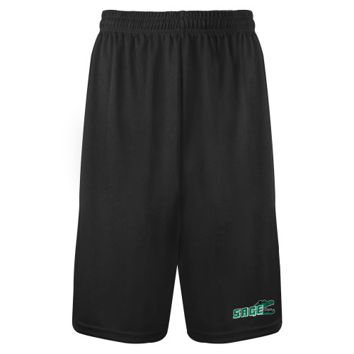  Black Performance Classic 9 Inch Short - Sage w/Gator Head