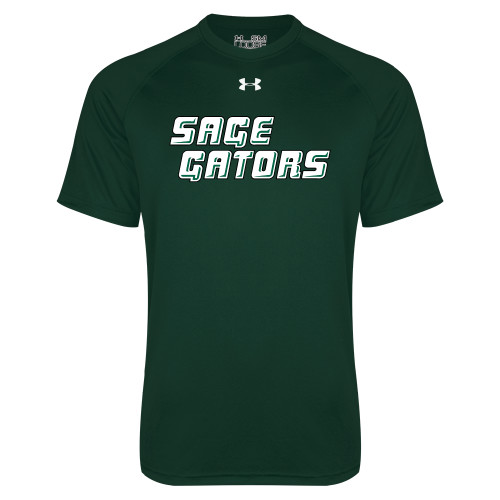  Under Armour Dark Green Tech Tee - Sage Gators Wordmark