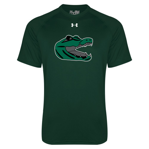  Under Armour Dark Green Tech Tee - Gator Head