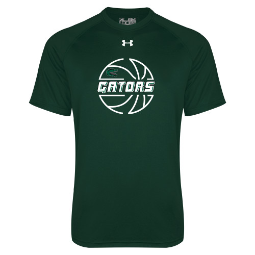  Under Armour Dark Green Tech Tee - Basketball in Ball