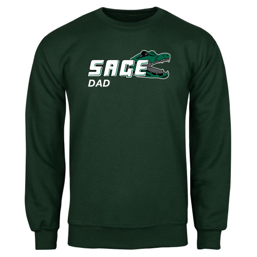  Dark Green Fleece Crew - Dad