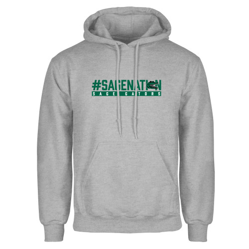  Grey Fleece Hoodie - Sage Nation
