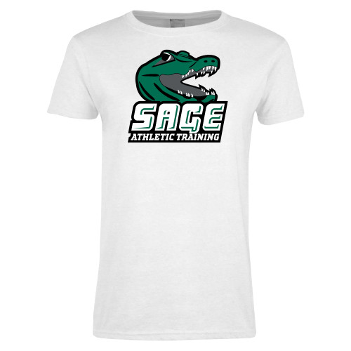  Womens White Short Sleeve Tee - Athletic Training