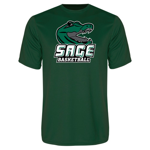  Dark Green Performance Tee - Basketball