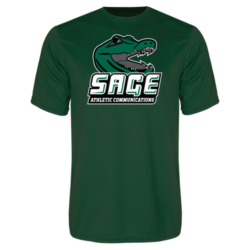  Dark Green Performance Tee - Athletic Communications